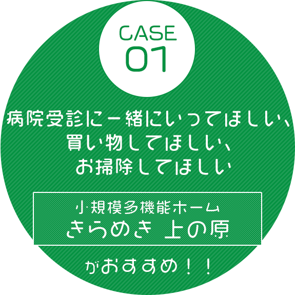 訪問で、在宅生活を支援するサービスがあります。