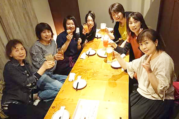 ♥スタッフや家族との懇親会で飲みニケーション♥